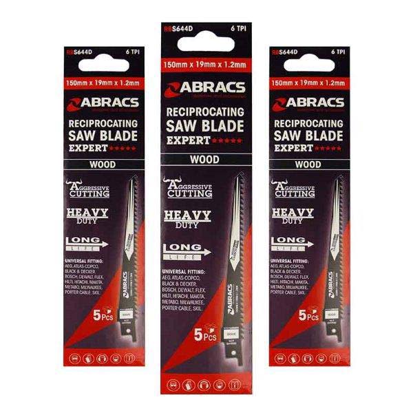 Abracs Recip Saw Blade 240x19x1.5mm Wood (5) TRIARD no one tries